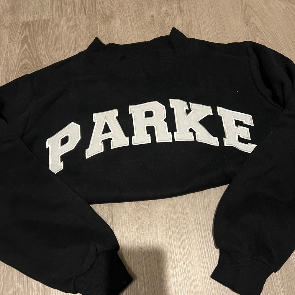 Parke black and white mockneck l/xl